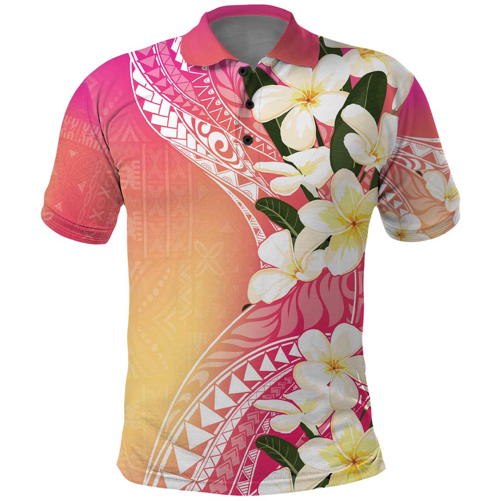 Aloha Hawaii Festive Polo Shirt Frangipani Lace Classic - Spring Vibes LT7 Colorful - Polynesian Pride
