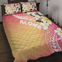 Aloha Hawaii Festive Quilt Bed Set Frangipani Lace Classic - Spring Vibes LT7 Colorful - Polynesian Pride