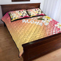 Aloha Hawaii Festive Quilt Bed Set Frangipani Lace Classic - Spring Vibes LT7 - Polynesian Pride