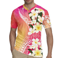 Aloha Hawaii Festive Rugby Jersey Frangipani Lace Classic - Spring Vibes LT7 - Polynesian Pride