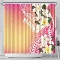 Aloha Hawaii Festive Shower Curtain Frangipani Lace Classic - Spring Vibes LT7 - Polynesian Pride