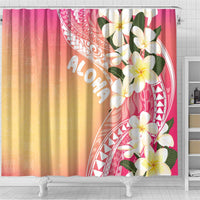 Aloha Hawaii Festive Shower Curtain Frangipani Lace Classic - Spring Vibes LT7 - Polynesian Pride