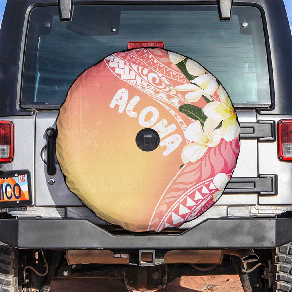 Aloha Hawaii Festive Spare Tire Cover Frangipani Lace Classic - Spring Vibes LT7 Colorful - Polynesian Pride