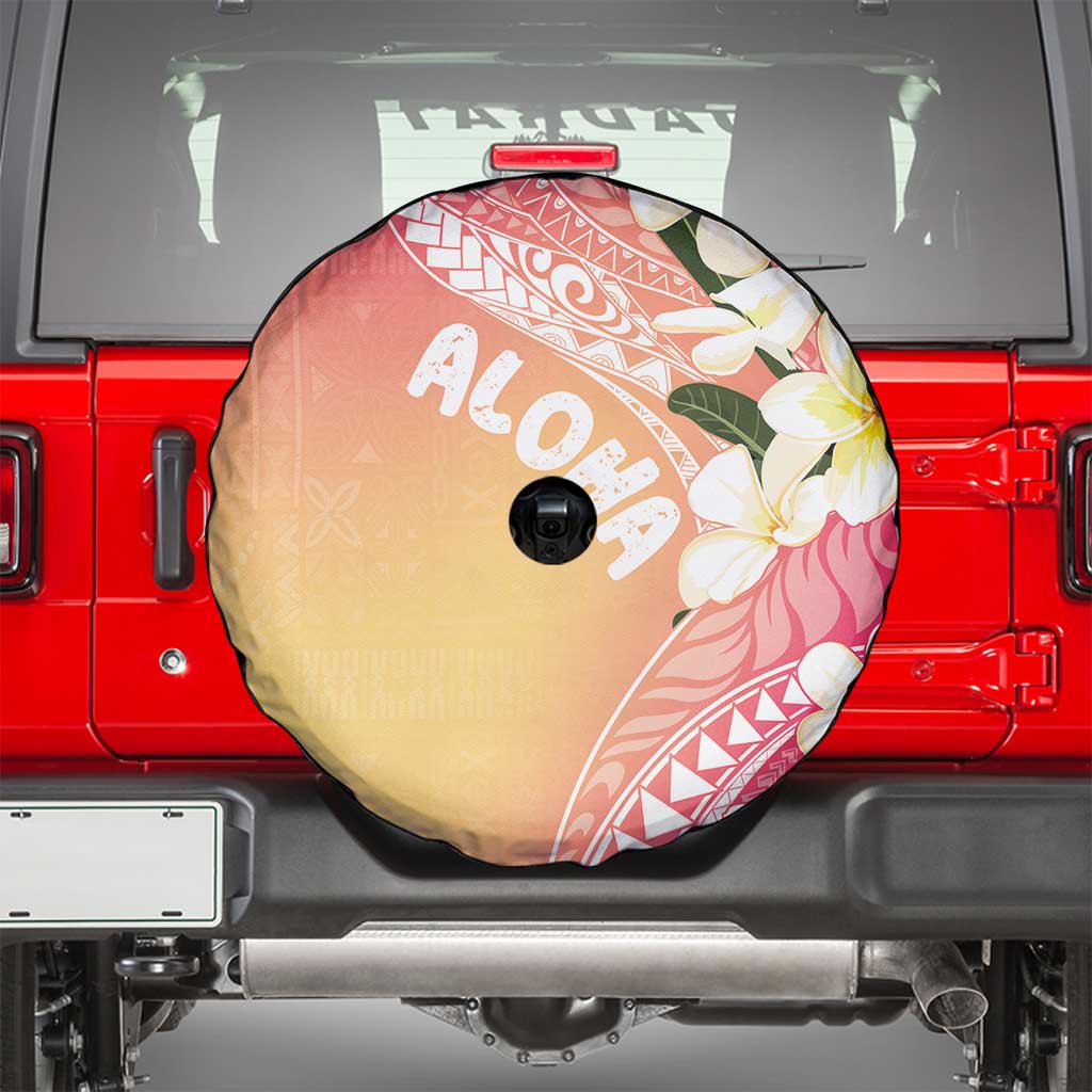 Aloha Hawaii Festive Spare Tire Cover Frangipani Lace Classic - Spring Vibes LT7 - Polynesian Pride