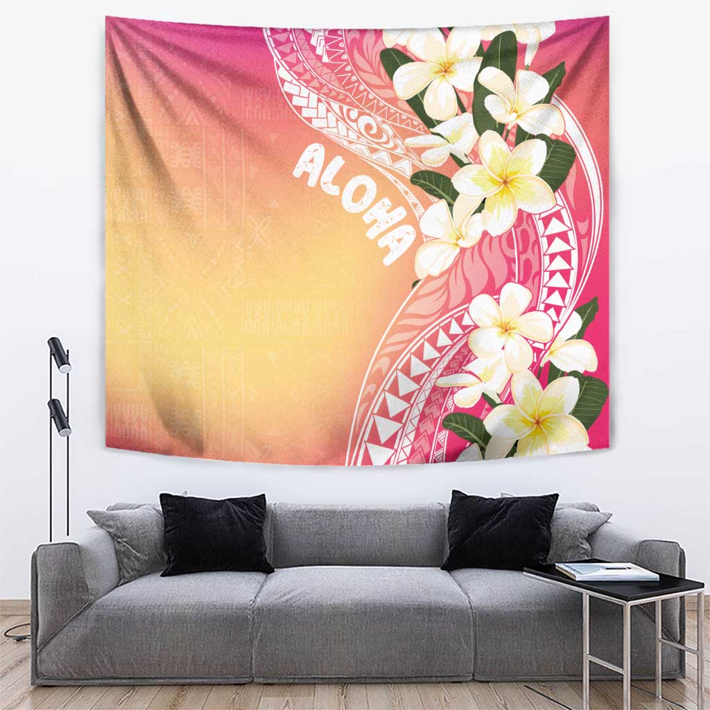 Aloha Hawaii Festive Tapestry Frangipani Lace Classic - Spring Vibes LT7 Colorful - Polynesian Pride