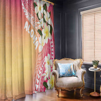 Aloha Hawaii Festive Window Curtain Frangipani Lace Classic - Spring Vibes LT7 - Polynesian Pride