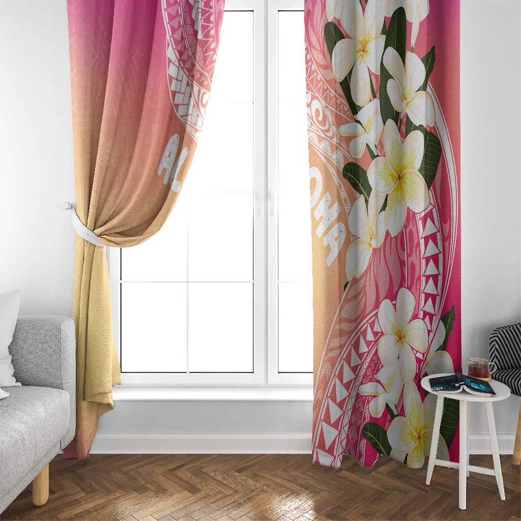 Aloha Hawaii Festive Window Curtain Frangipani Lace Classic - Spring Vibes LT7 - Polynesian Pride