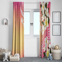 Aloha Hawaii Festive Window Curtain Frangipani Lace Classic - Spring Vibes LT7 - Polynesian Pride