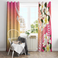Aloha Hawaii Festive Window Curtain Frangipani Lace Classic - Spring Vibes LT7 - Polynesian Pride