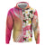 Aloha Hawaii Festive Zip Hoodie Frangipani Lace Classic - Spring Vibes