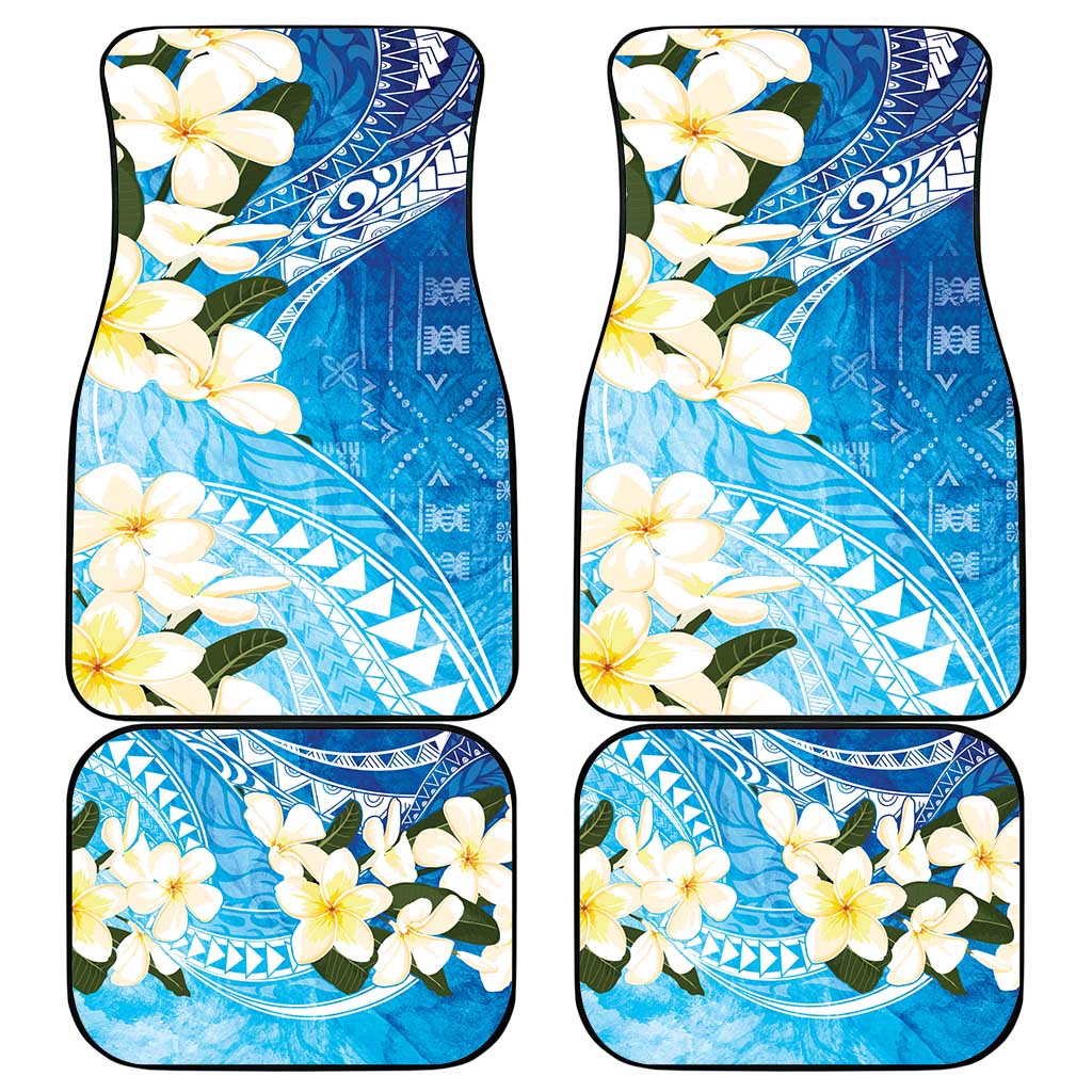 Aloha Hawaii Festive Car Mats Frangipani Lace Classic - Oceanic LT7 - Polynesian Pride
