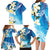 Aloha Hawaii Festive Family Matching Long Sleeve Bodycon Dress and Hawaiian Shirt Frangipani Lace Classic - Oceanic