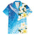 Aloha Hawaii Festive Family Matching Puletasi and Hawaiian Shirt Frangipani Lace Classic - Oceanic