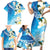 Aloha Hawaii Festive Family Matching Short Sleeve Bodycon Dress and Hawaiian Shirt Frangipani Lace Classic - Oceanic