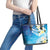 Aloha Hawaii Festive Leather Tote Bag Frangipani Lace Classic - Oceanic