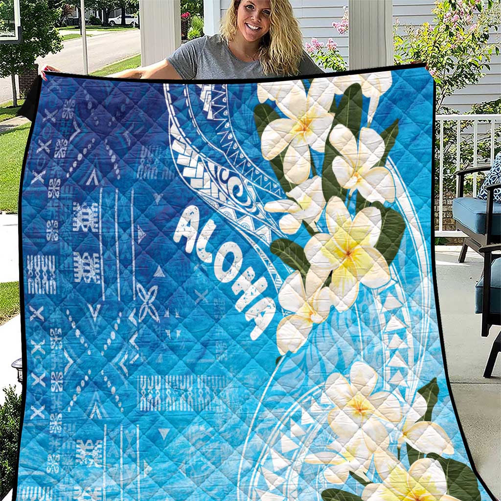 Aloha Hawaii Festive Quilt Frangipani Lace Classic - Oceanic