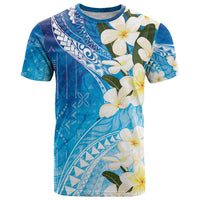 Aloha Hawaii Festive T Shirt Frangipani Lace Classic - Oceanic LT7 Navy - Polynesian Pride