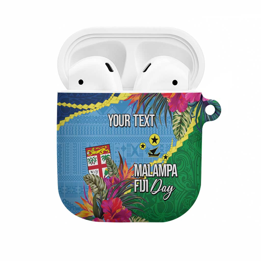Personalized Malampa Fiji Day Together We Grow AirPods Case Special Tapa Mix LT7 Colorful - Polynesian Pride
