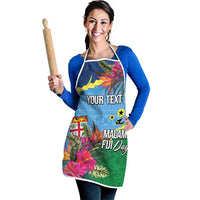 Personalized Malampa Fiji Day Together We Grow Apron Special Tapa Mix LT7 - Polynesian Pride