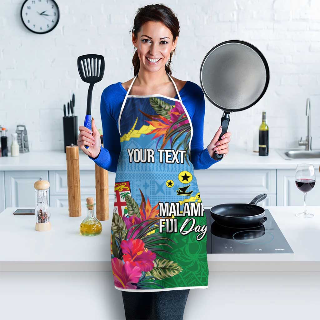 Personalized Malampa Fiji Day Together We Grow Apron Special Tapa Mix LT7 - Polynesian Pride