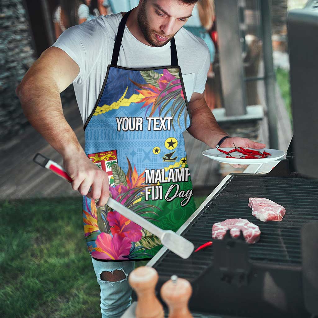 Personalized Malampa Fiji Day Together We Grow Apron Special Tapa Mix LT7 - Polynesian Pride