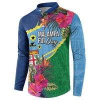 Personalized Malampa Fiji Day Together We Grow Button Sweatshirt Special Tapa Mix LT7 - Polynesian Pride