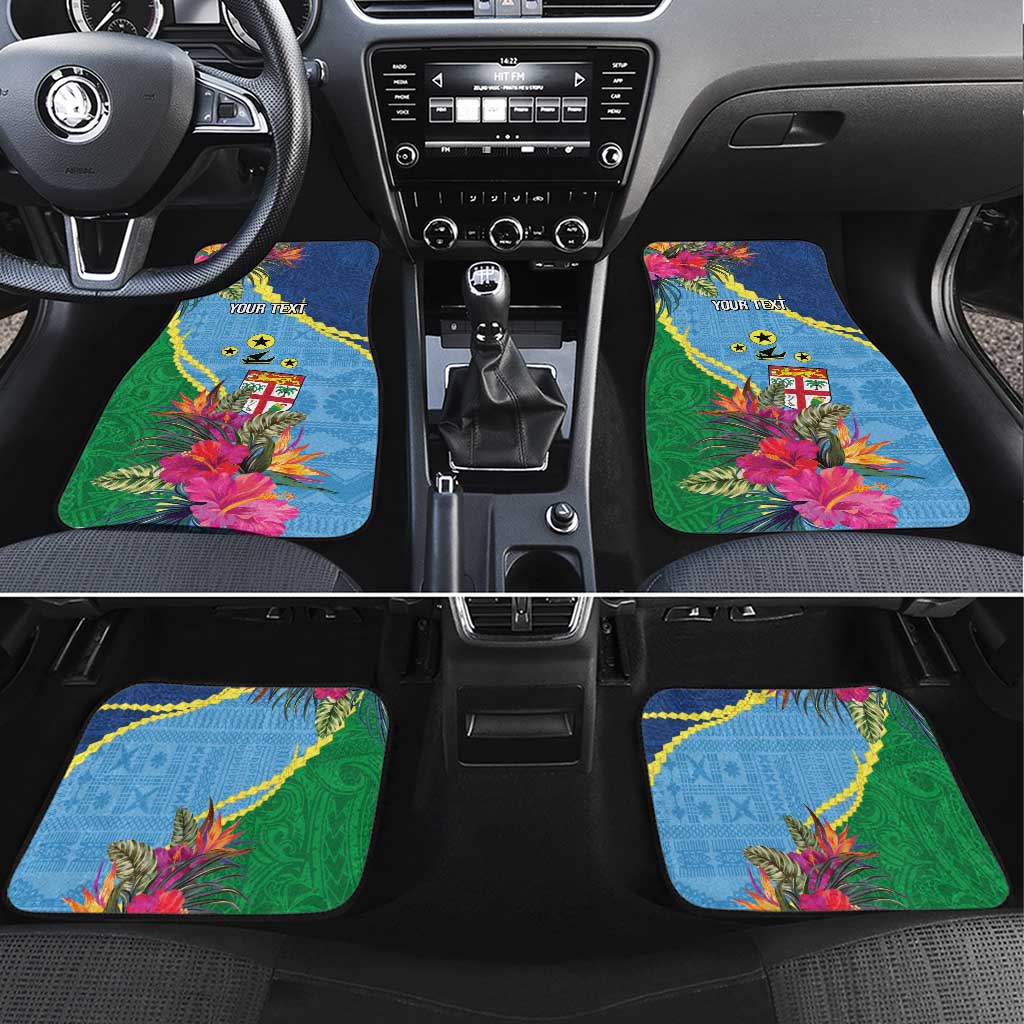 Personalized Malampa Fiji Day Together We Grow Car Mats Special Tapa Mix LT7 Set 4pcs Colorful - Polynesian Pride