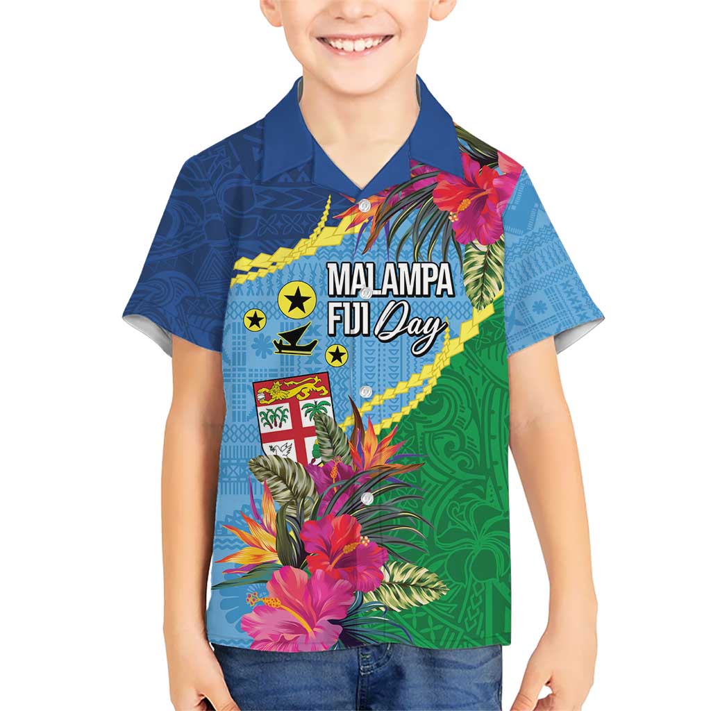 Personalized Malampa Fiji Day Together We Grow Kid Hawaiian Shirt Special Tapa Mix LT7 Kid Colorful - Polynesian Pride