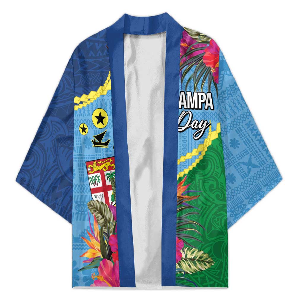 Personalized Malampa Fiji Day Together We Grow Kimono Special Tapa Mix LT7 Unisex Colorful - Polynesian Pride