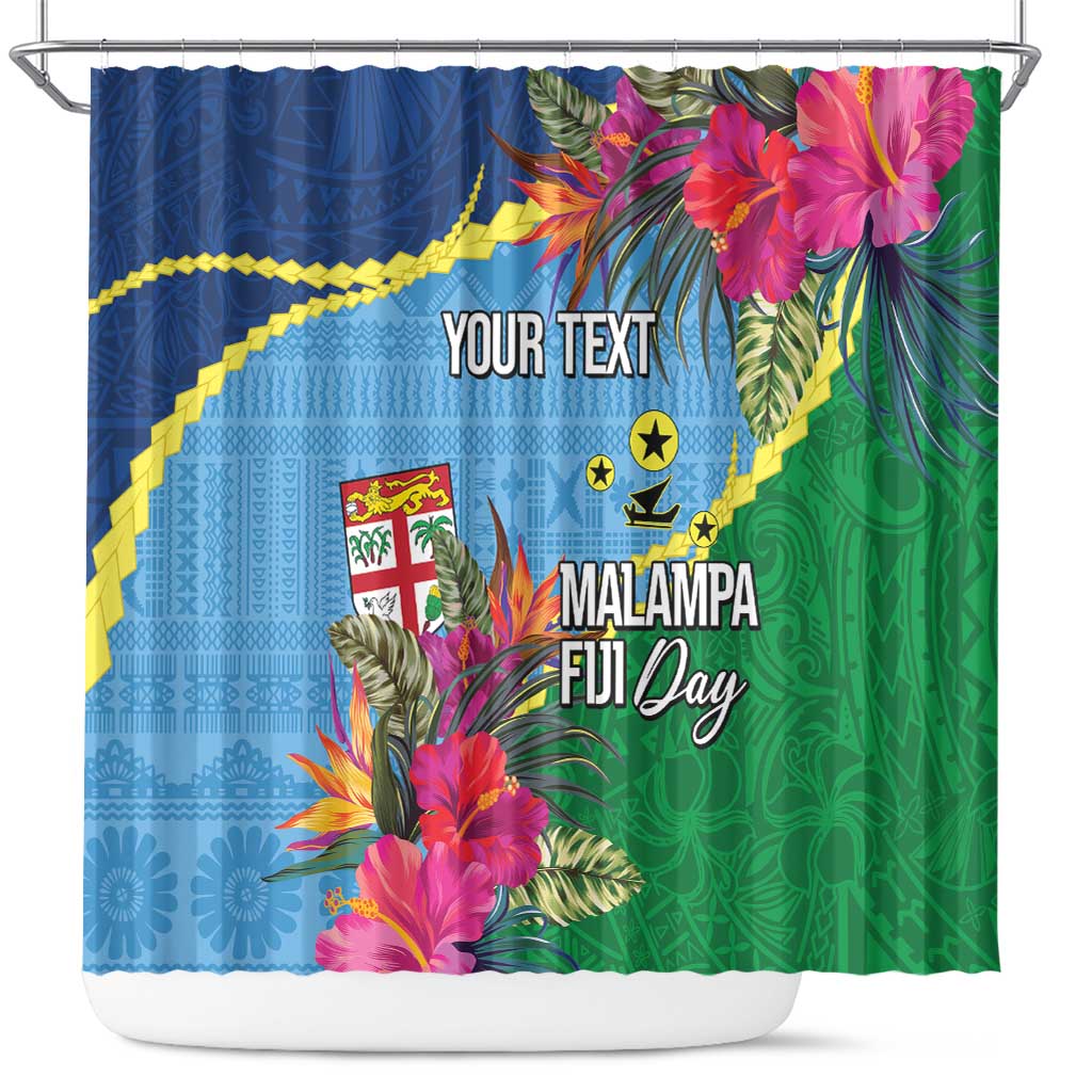 Personalized Malampa Fiji Day Together We Grow Shower Curtain Special Tapa Mix LT7 Colorful - Polynesian Pride