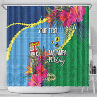 Personalized Malampa Fiji Day Together We Grow Shower Curtain Special Tapa Mix LT7 - Polynesian Pride