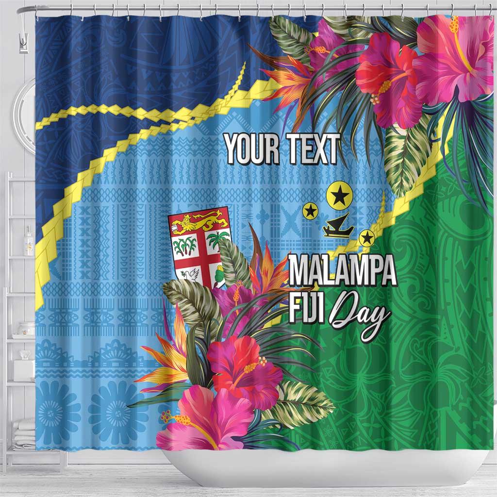 Personalized Malampa Fiji Day Together We Grow Shower Curtain Special Tapa Mix LT7 - Polynesian Pride