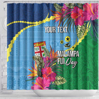 Personalized Malampa Fiji Day Together We Grow Shower Curtain Special Tapa Mix LT7 - Polynesian Pride