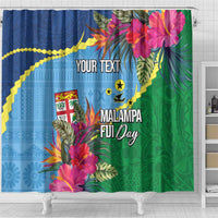 Personalized Malampa Fiji Day Together We Grow Shower Curtain Special Tapa Mix LT7 - Polynesian Pride