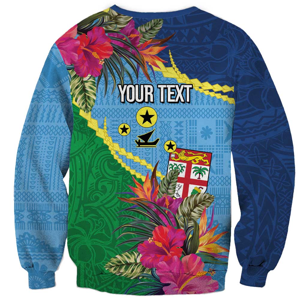 Personalized Malampa Fiji Day Together We Grow Sweatshirt Special Tapa Mix LT7 - Polynesian Pride