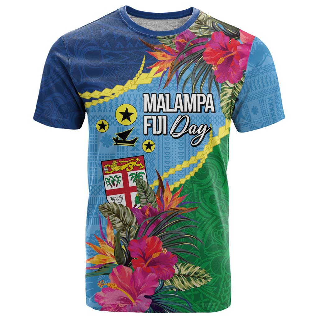 Personalized Malampa Fiji Day Together We Grow T Shirt Special Tapa Mix LT7 Colorful - Polynesian Pride