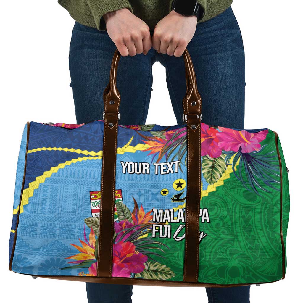 Personalized Malampa Fiji Day Together We Grow Travel Bag Special Tapa Mix LT7 Colorful - Polynesian Pride