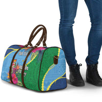 Personalized Malampa Fiji Day Together We Grow Travel Bag Special Tapa Mix LT7 - Polynesian Pride
