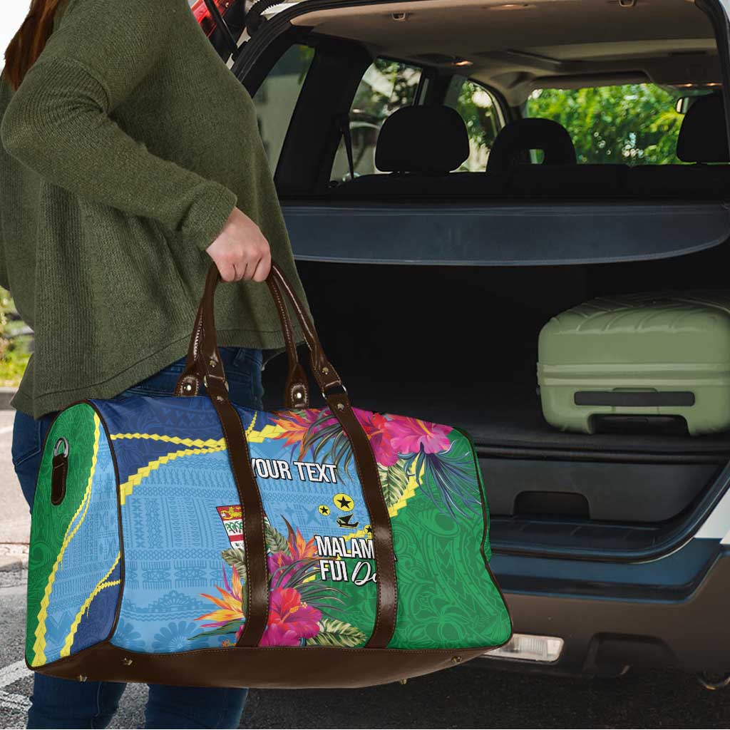 Personalized Malampa Fiji Day Together We Grow Travel Bag Special Tapa Mix LT7 - Polynesian Pride