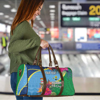 Personalized Malampa Fiji Day Together We Grow Travel Bag Special Tapa Mix LT7 - Polynesian Pride