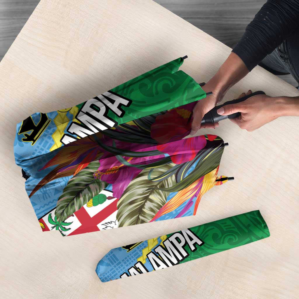 Personalized Malampa Fiji Day Together We Grow Umbrella Special Tapa Mix LT7 - Polynesian Pride