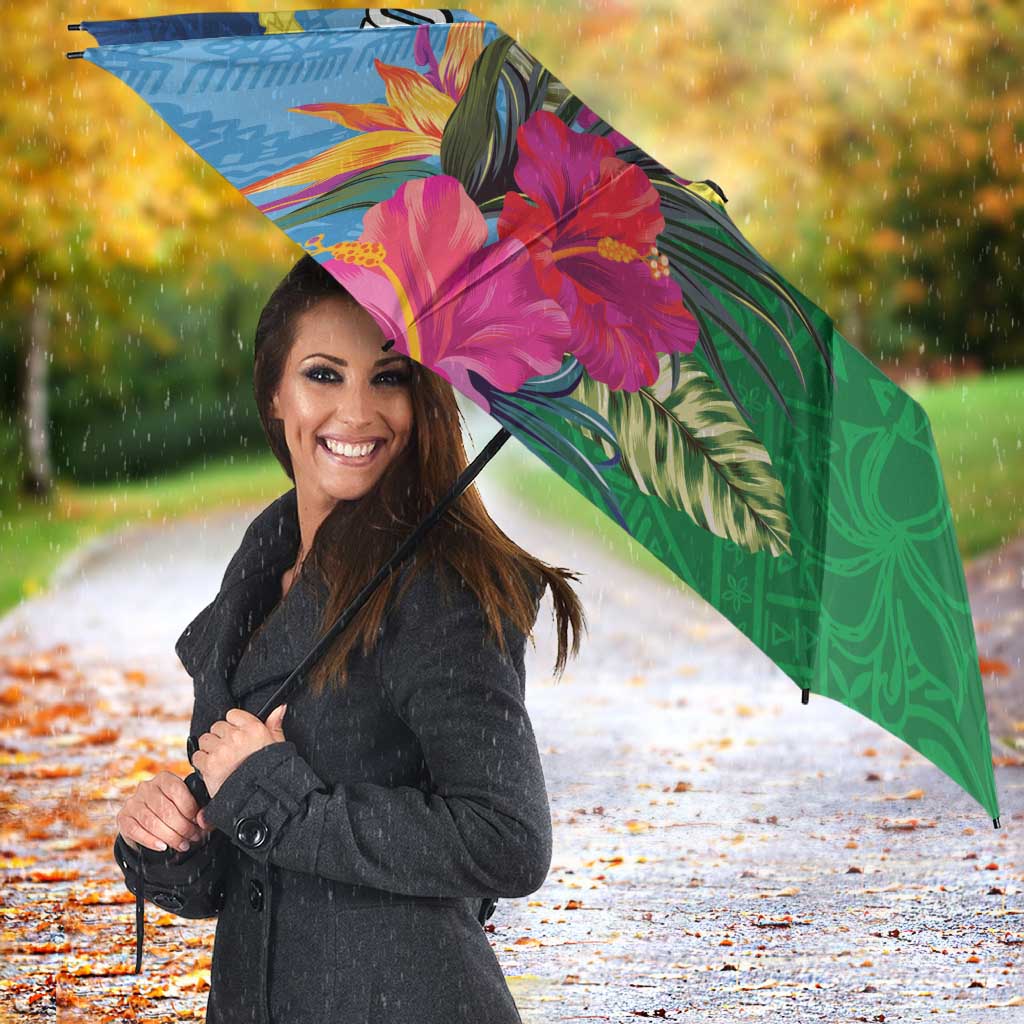 Personalized Malampa Fiji Day Together We Grow Umbrella Special Tapa Mix LT7 - Polynesian Pride