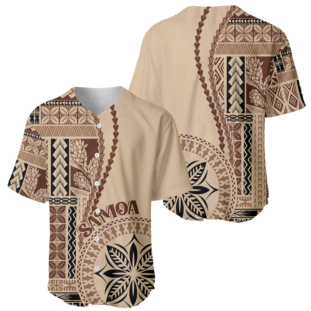 Samoa Siapo Motif Baseball Jersey Classic Style LT7 - Polynesian Pride