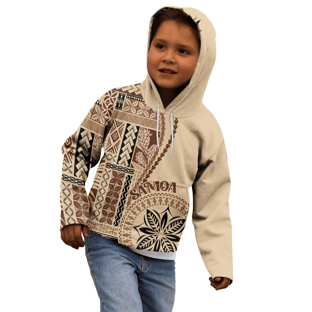 Samoa Siapo Motif Kid Hoodie Classic Style LT7 - Polynesian Pride