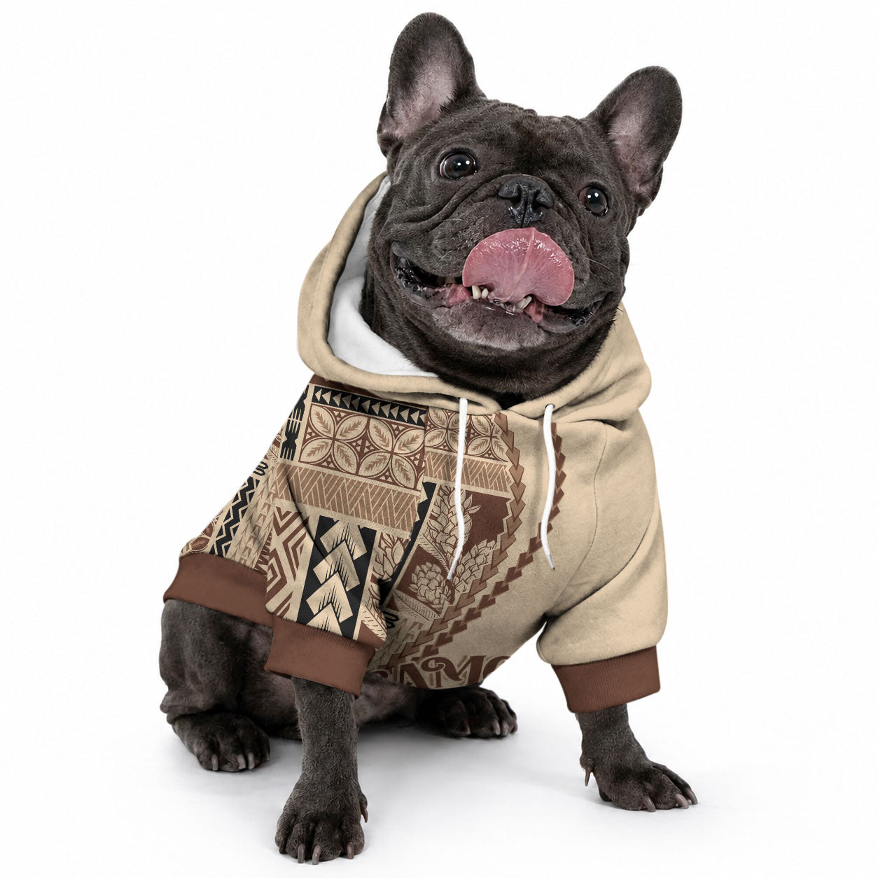 Samoa Siapo Motif Pet Hoodie Classic Style LT7 - Polynesian Pride