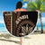 Samoa Siapo Motif Beach Blanket Classic Style - Black Ver LT7 - Polynesian Pride