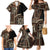 Samoa Siapo Motif Family Matching Mermaid Dress and Hawaiian Shirt Classic Style - Black Ver LT7 - Polynesian Pride