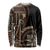 Samoa Siapo Motif Long Sleeve Shirt Classic Style - Black Ver LT7 Unisex Black - Polynesian Pride