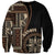 Samoa Siapo Motif Sweatshirt Classic Style - Black Ver LT7 Unisex Black - Polynesian Pride