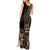 Samoa Siapo Motif Tank Maxi Dress Classic Style - Black Ver LT7 - Polynesian Pride